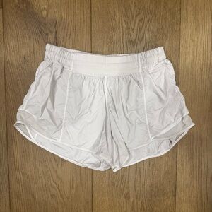 Lululemon Hotty Hot High-Rise Lined Shorts in White
